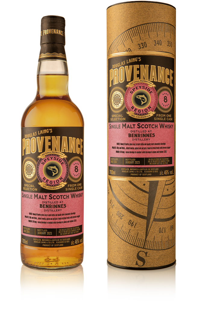 Provenance Benrinnes 8 Years Old Sherry Finish – Douglas Laing & Co.