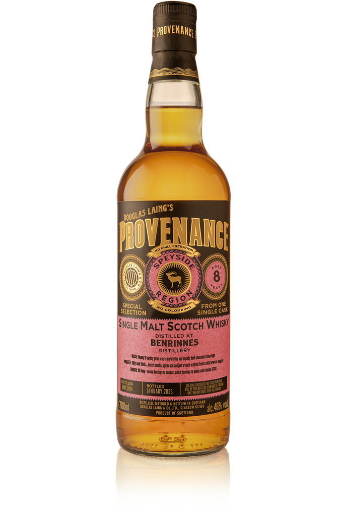 Provenance Benrinnes 8 Years Old Sherry Finish – Douglas Laing & Co.